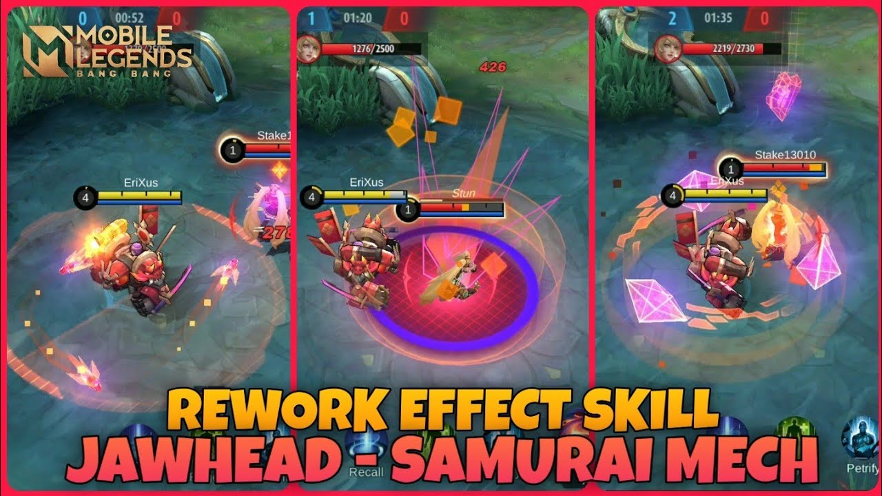 REWORK EFFECT SKILL JAWHEAD - SAMURAI MECH | Mobile Legends