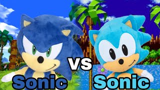 Modern Sonic Vs Classic Sonic Plush Battle V2