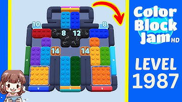 Color Block Jam Level 1095 (1987) Solution Walkthrough