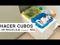 Hacer CUBOS de RECICLAJE CASEROS 🗑️​ ¡Utilizamos correderas! 🚮​🏠​Bricomania ​​