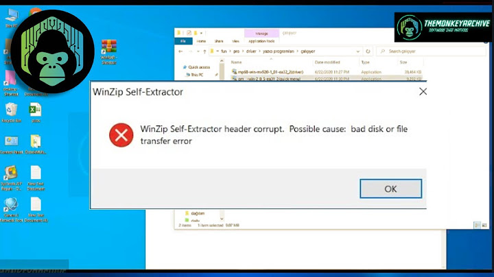 Lỗi invalid self-extractor configuration this file may be corrupted năm 2024