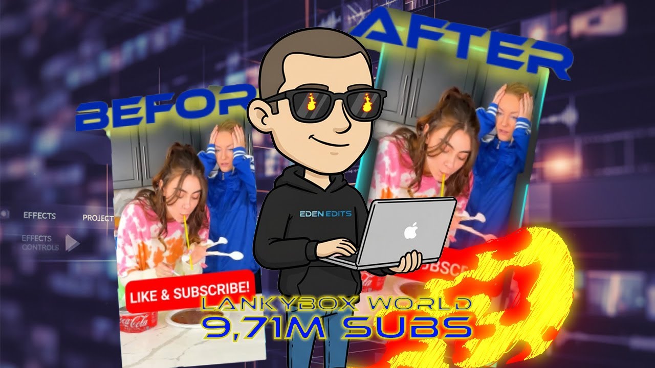 RE-editing of a 9.71m subs channel LANKYBOX WORLD