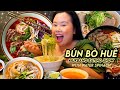 VIETNAMESE SPICY BEEF NOODLES (Bún Bò Huế) + EGG ROLLS + CRISPY CREPE MUKBANG 먹방 EATING SHOW! *OMG*