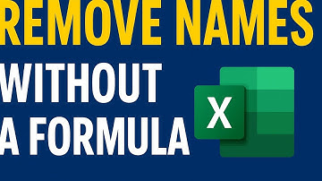 How to Remove First Name and Middle Name or Surname from Full Name in Excel without formulas