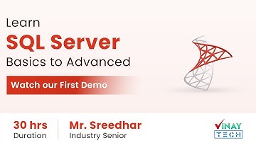 SQL Server First Demo | 19th Nov 2025 | Vinay Tech