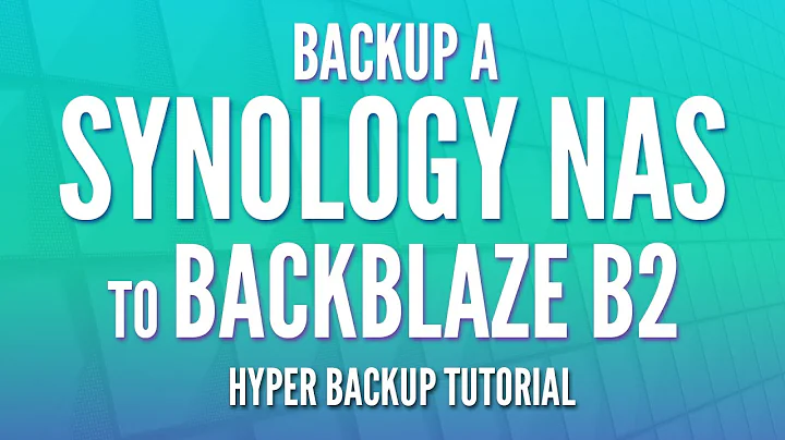 Backup a Synology NAS to Backblaze B2 using Hyper Backup! (Tutorial)
