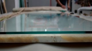 Mármol laminado con vidrio