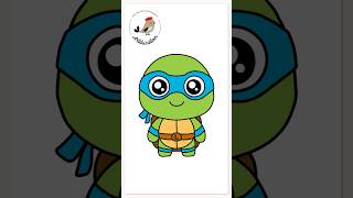 How To Draw Leonardo From Ninja Turtles #artducation #howtodraw #ninjaturles #drawing #shorts