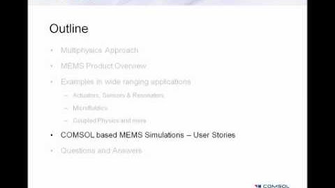 COMSOL Multiphysics for MEMS Applications - Part 3 of 3