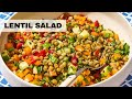 Mediterranean lentil salad recipe  vegan salad recipe