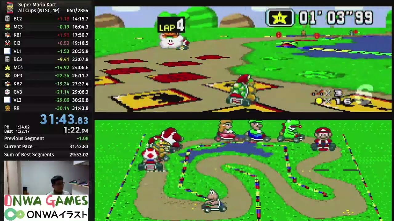 [妨害グランプリ]キノコカップ4コース目で全員にポイント分配成功！