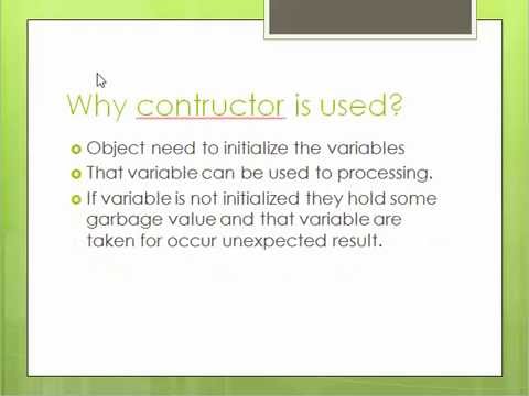 Constructor & their types & Destructor