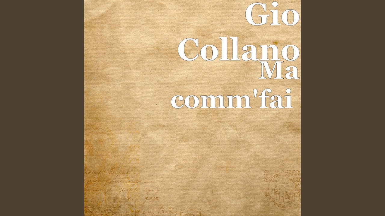 Watch Ma comm'fai on YouTube Watch Ma comm'fai on YouTube