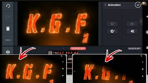 KGF CHAPTER 2 fire Intro In Kinemaster|K.G.F Chapter 2 Title Animation Tutorial|Intro Kaise Banaye