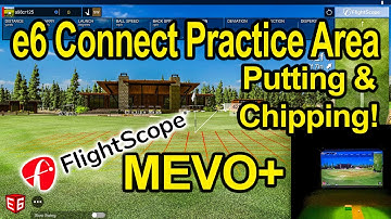 e6 Connect Golf Simulator Practice Facility - How To & Demo with Flightscope Mevo Plus