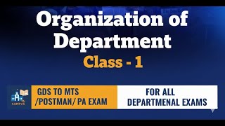 Information GDS to MTS/PM Exam 2026 | Class 1: Organization of Department (PO Guide I) | Update