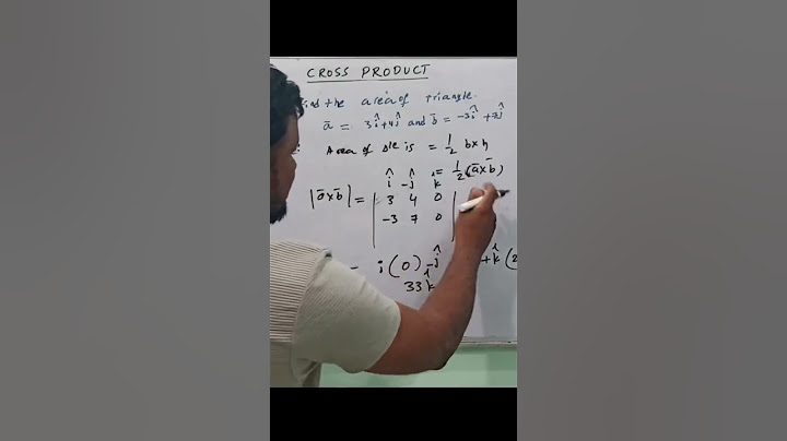 cross product of two vectors