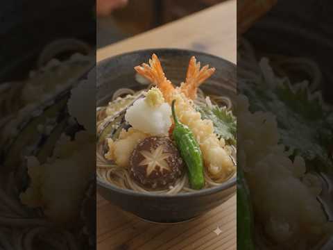【ASMR】古民家の台所で、サクサクの天ぷら蕎麦を作る。｜Sound of Tempura Soba Cooking