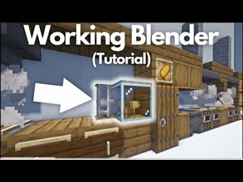 Minecraft:Working blender design ||VibrantGamer