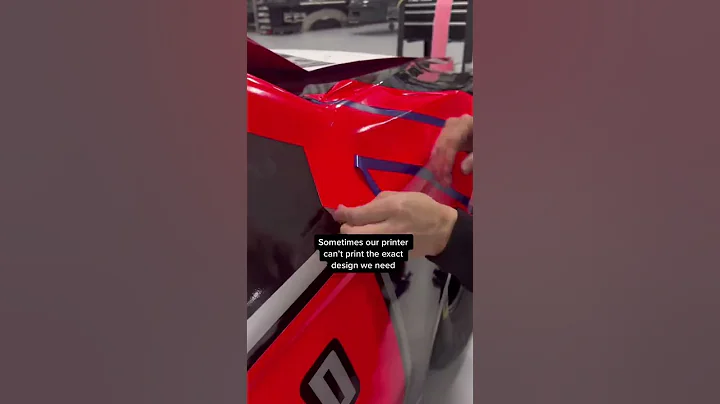 Sometimes it isn’t just print & stick! #nascar #racing #carwrap #decal