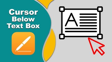 How to get cursor below text box in apple pages for iCloud