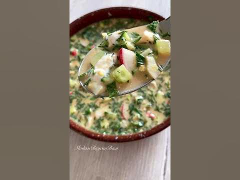 ОКРОШКА вкуснее! #рецепты #окрошка - YouTube