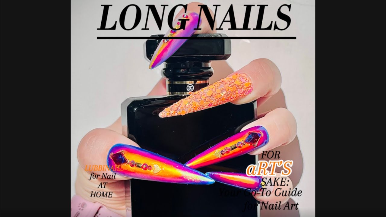  Simple Nail Art for Long Nails 💅 | Easy DIY Tutorial at Home