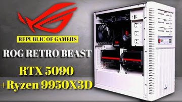 Ultimate Ryzen 9 9950X3D + RTX 5090 ROG Build –Silverstone Retro Beast | ROG Extreme Gaming PC 2025 