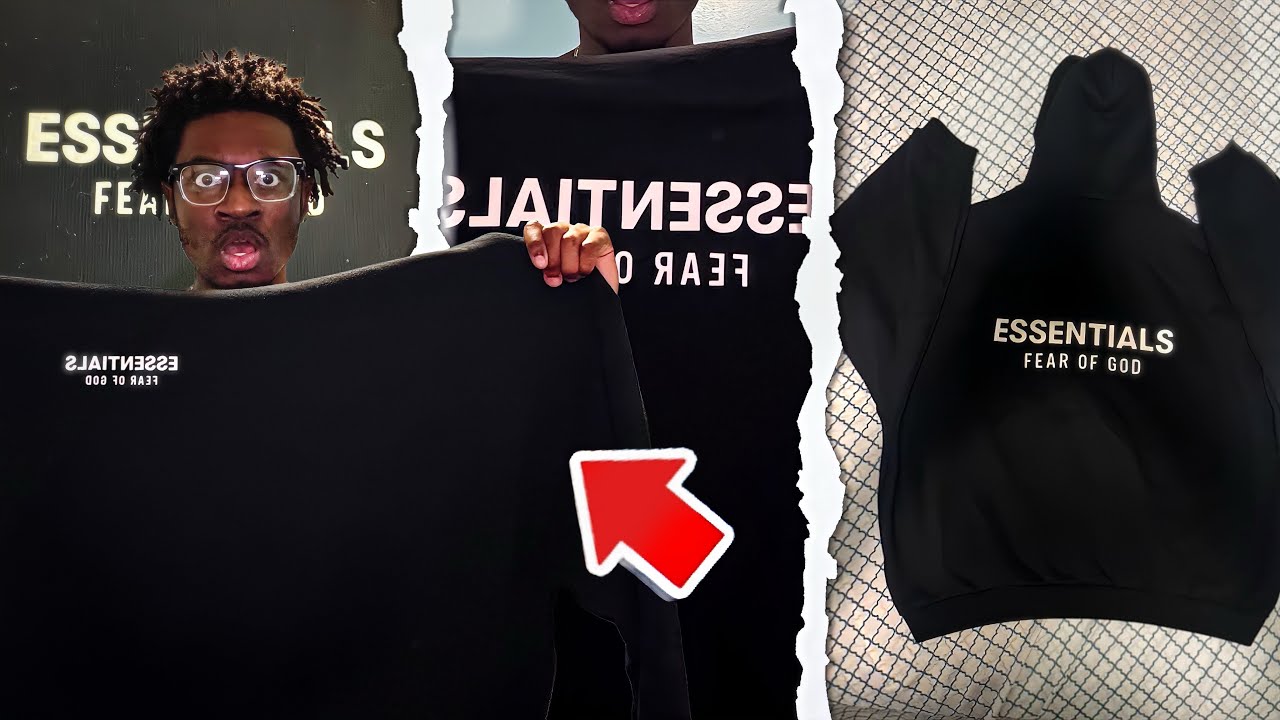 HOW TO LEGIT CHECK THE FEAR OF GOD ESSENTIALS FLEECE HOODIE “BLACK”🤯🔥💪🏾
