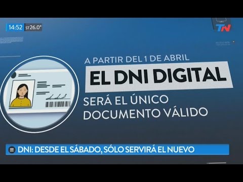 DNI: Desde el sabado 1° de Abril sólo servirá el nuevo