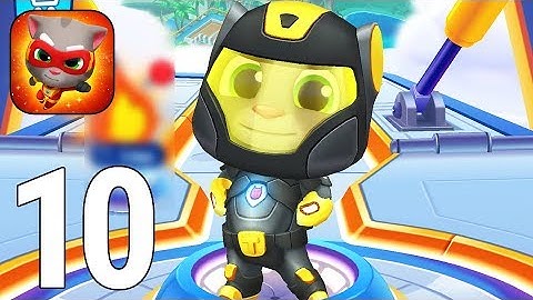 Talking Tom Hero Dash Gameplay Walkthrough Part 10 - Super Tom Black Outfit [iOS/Android Games]