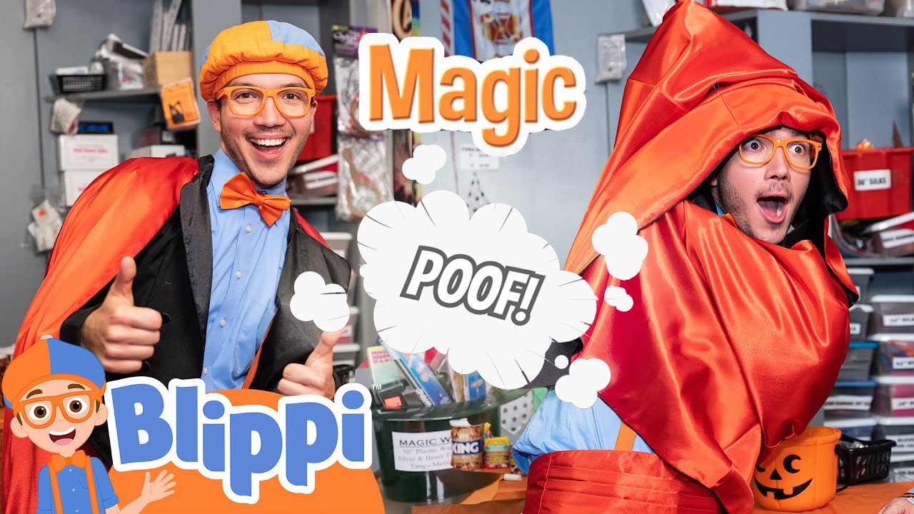 Blippi Learns Magic for Halloween! | Easy Magic Tricks | Educational Videos for Kids