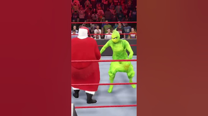 “The Grinch” gives “Santa Claus” Attitude Adjustment” 🎄🎄Holiday Match🎄🎄
