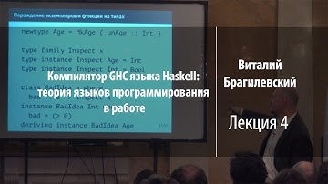 Лекция 4 | Компилятор GHC языка Haskell | Виталий Брагилевский | Лекториум