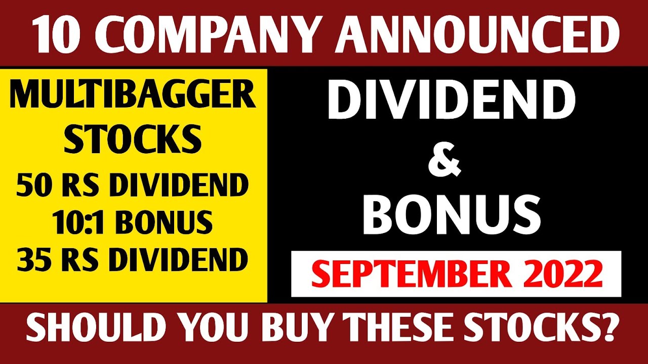 10 Companies Announced Bonus Dividend Stock Split With Ex Date Bonus 10 Companies Announced Bonus Dividend Stock Split With Ex Date Bonus
