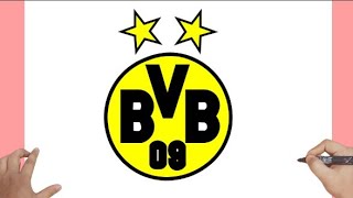 How to draw Borussia Dortmund Logo