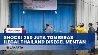 Mentan Amran Sulaiman Segel Gudang Beras Impor Ilegal 250 Juta Ton Asal Thailand di Aceh!