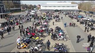 Motorrad Spendentour Durch Ostfriesland Für Die Kriegsopfer Durch Russland Putin Für Die Ukraine