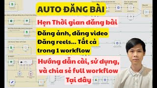 Share workflow n8n tự động hóa Facebook, Đăng bài, Đăng ảnh, Đăng reels, Story..  (V2) screenshot 3
