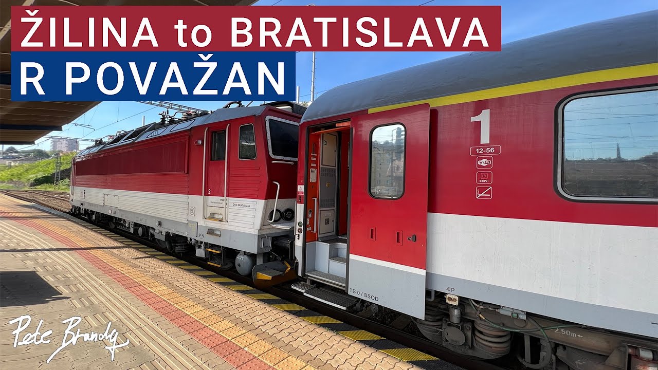 TRIP REPORT | Žilina to Bratislava | R Považan Fast train | ZSSK Rychlik across Slovakia | 1st class