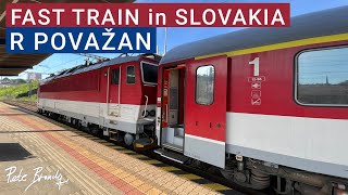 TRIP REPORT | Žilina to Bratislava | R Považan Fast train | ZSSK Rychlik across Slovakia | 1st class