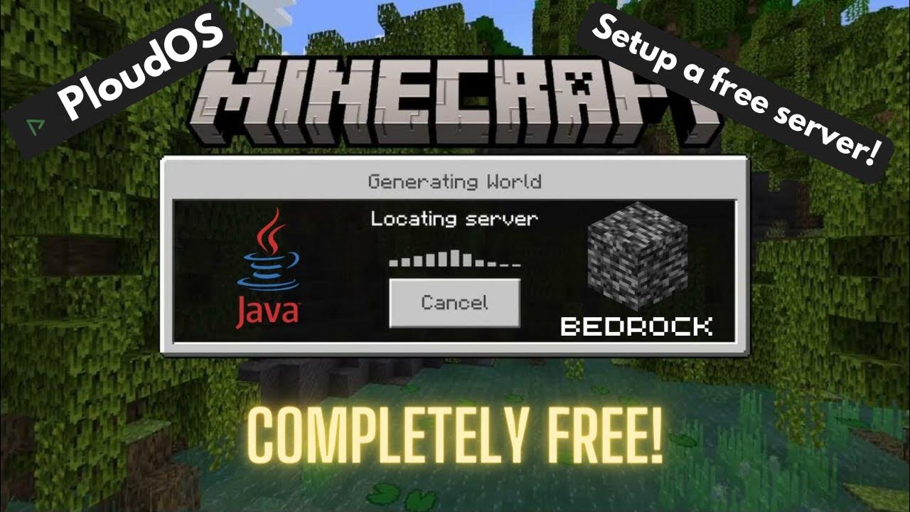 How to setup a free Minecraft server that works for both Java and ...