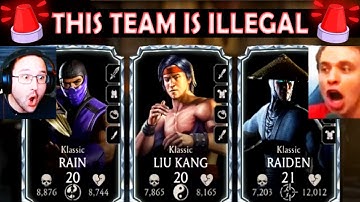 MK Mobile. This Klassic Rain Team is ABSOLUTELY INSANE! Best Klassic Diamond Team. CAN