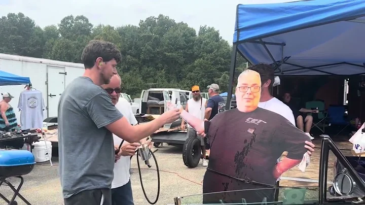 JustMoparJoe, Joe Z, and cardboard Cope have a pow wow at the Third Annual AHRA No Name Nationals.