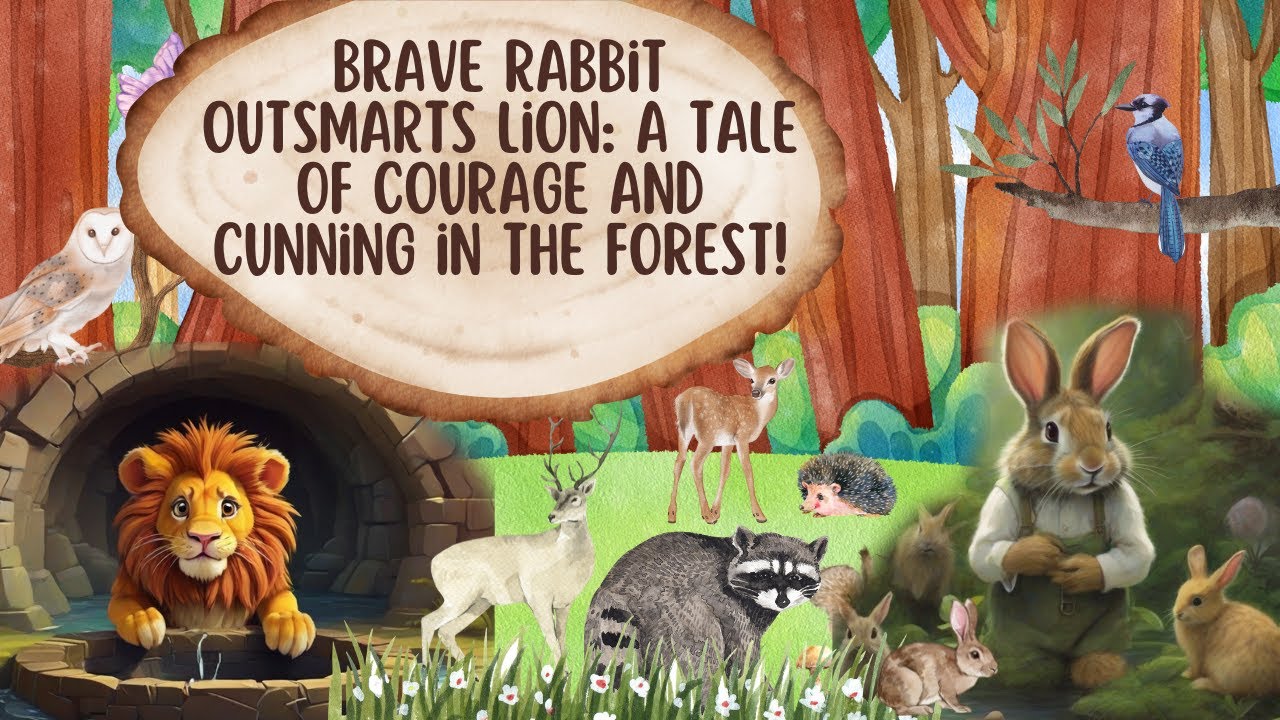 Unbelievable Forest Battle: Fearless Rabbit vs. Cunning Lion | Bedtime ...