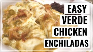 SUPER EASY VERDE CHICKEN ENCHILADAS RECIPE | HOW TO MAKE ENCHILADAS | COOK WITH ME by My Lovely Texas Home 1,716 views 4 years ago 5 minutes, 35 seconds