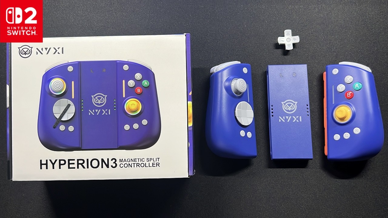 Unboxing NYXI Hyperion 3 Base Wireless JoyPad for Switch 2 Purple