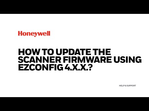 How to update the scanner firmware using EZConfig 4.X.X.?