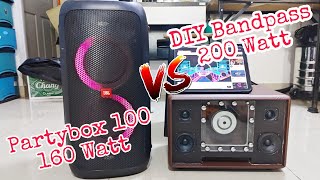 JBL Partybox100 ​vs Diy ลำโพงบลูทูธ​Bluetooth ZK-TB22