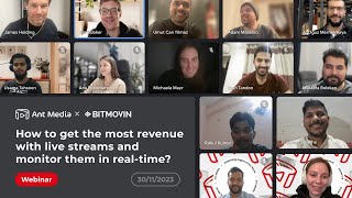 How to Increase Live Streaming Revenue with Real-Time Analytics (Ant Media + Bitmovin)